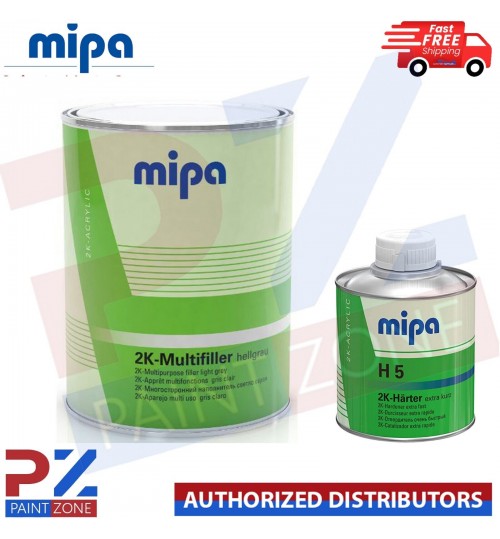 Mipa 2K-Multifiller hellgrau + 2K HARDENER H5 EXTRA FAST 250ML